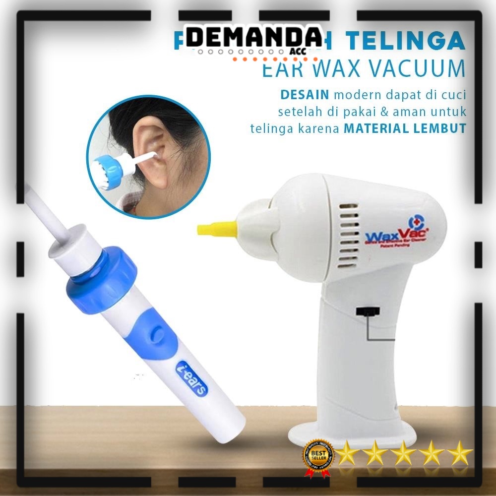 Pembersih Telinga Elektrik Penyedot Kotoran Telinga Ear Wax Vacuum Kuping Ear Wax Cleaner Removal