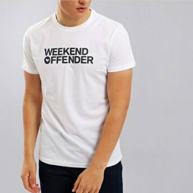 Tshirt baju kaos weekend offender putih football casuals ultras persib persija the jak viking