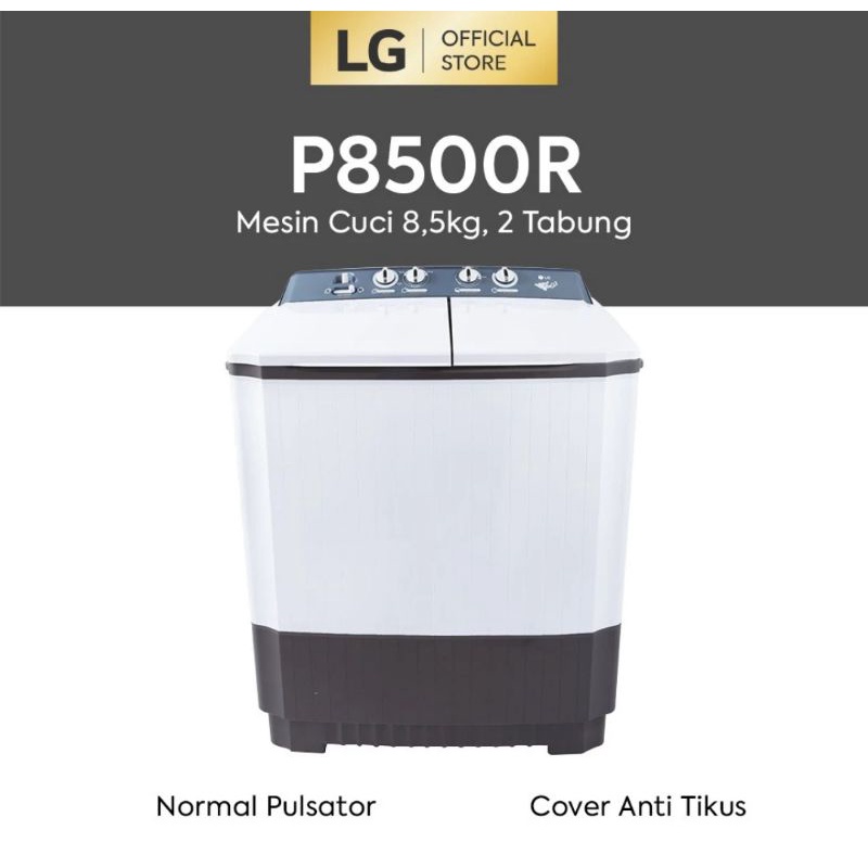 8,5 KG MESIN CUCI 2 TABUNG LG P8500R