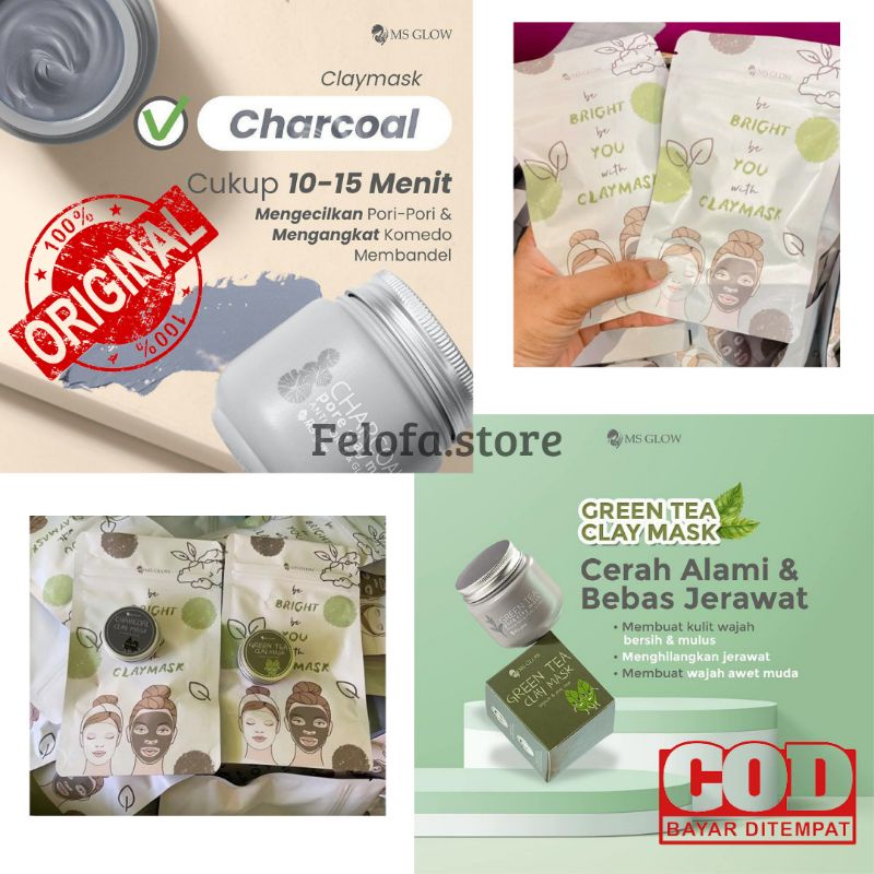 Clay Mask Mini MS Glow kemasan pabrik READY STOK