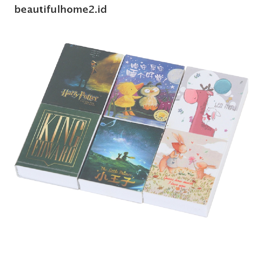 (Beautifulhome2) Buku Literatur Bahasa MandarinId 3pcs Miniatur Buku Cerita Dongeng Skala 1: 12 Untuk Rumah Boneka