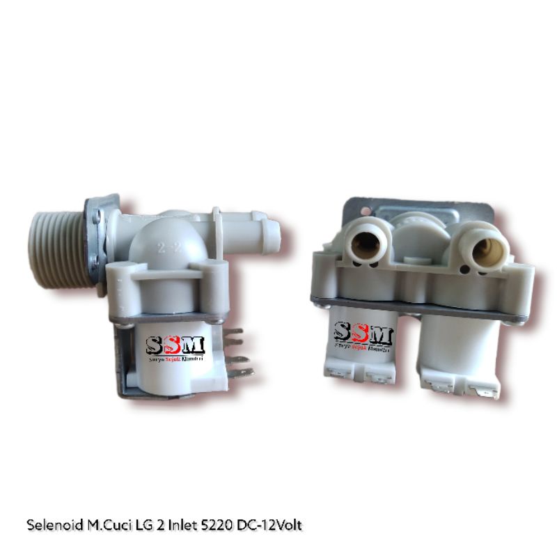 SELENOID MESIN CUCI LG 2 INLET 5220 DC 12 VOLT