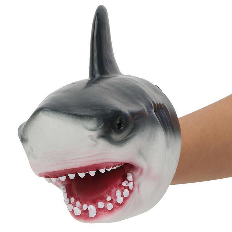 New Shark Head Hand Puppet Soft Kids Toy Gift Great Decoration Glove Funny Toys Educational toys