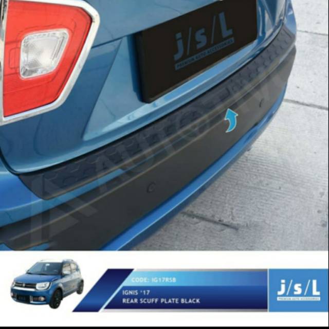 Sillplate belakang mobil ignis hitam jsl