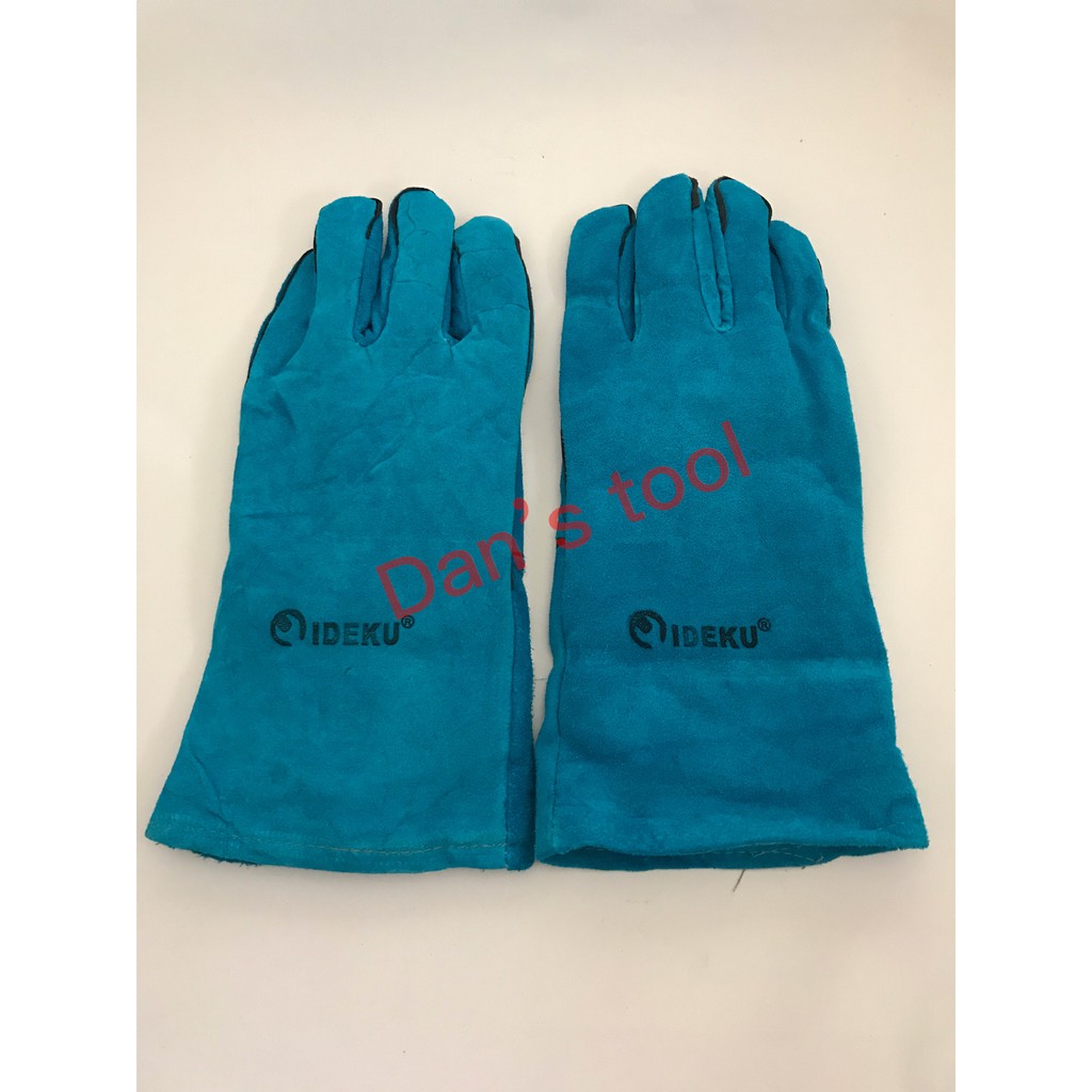 Sarung Tangan Las Biru 14 Inch IDEKU / Welding Glove