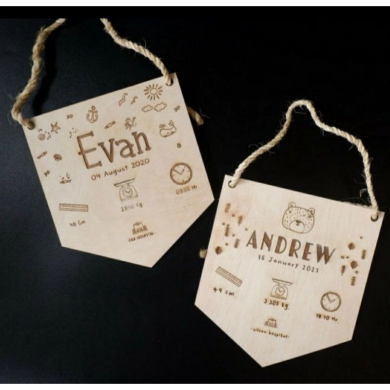 Papan nama bayi|newborn,foto decoration