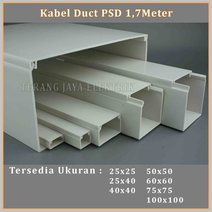 Jual Kabel Protector /Kabel Ducting / Kabel Duct PSD 50x50mm 1.7 Meter