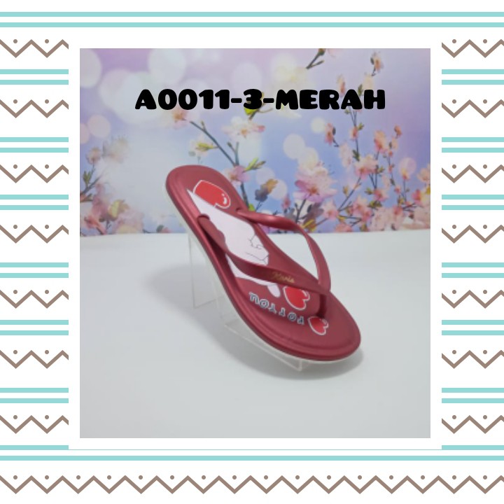 SANDAL FLAT WANITA KASUAL NYAMAN DAN MODIS A0011-3 KARIS 37-41