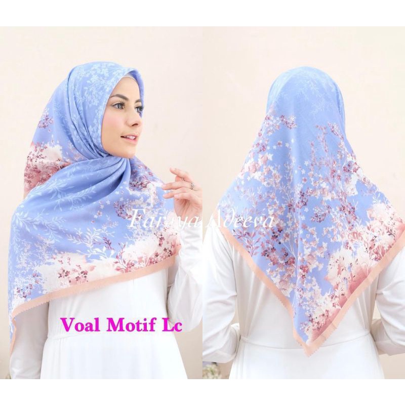 hijab koran/jilbab koran/kerudung koran/denay koran||park 1-Sakura biru