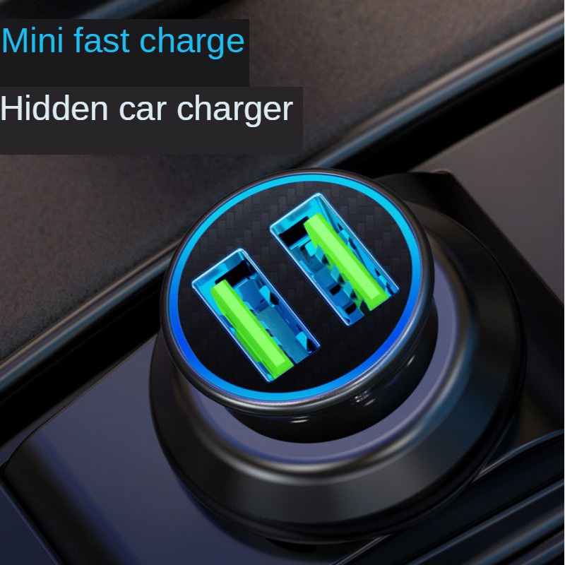 Charger Dual USB Mini Fast Charging Untuk Mitsubishi Triton Lancer ASX Mirage Attrage Outlander Pajero Grandis EVO L200