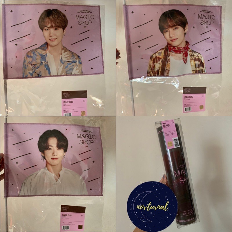 BTS - 5th Muster Japan MD Magic Shop Suga Taehyung Jungkook Image Flag Mini Poster Set Fanmeeting