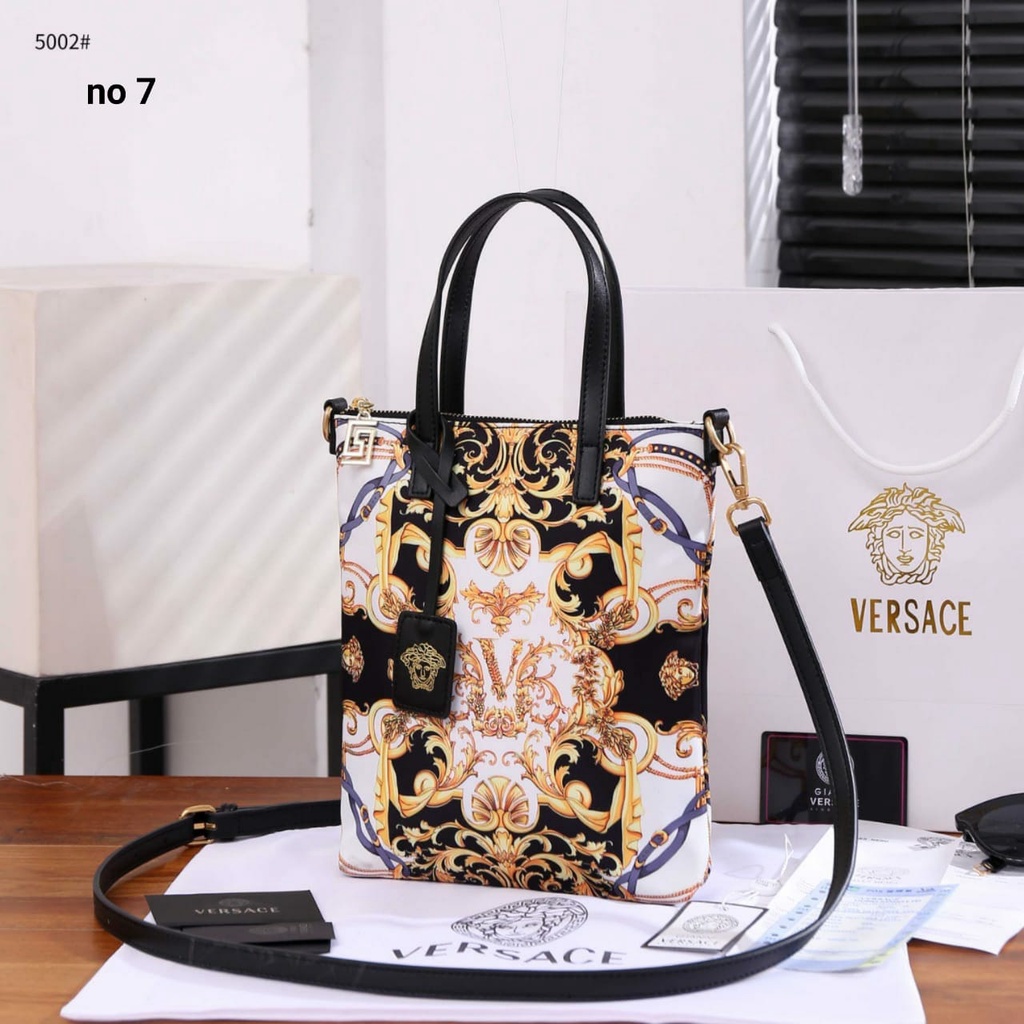 V Medusa Amplified Print Mini Tote Bag V-5002