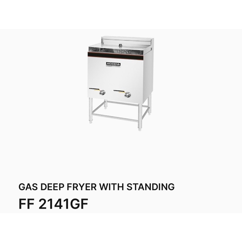 Promo Gas Deep Fryer with Standing Modena tipe FF-2141GF
