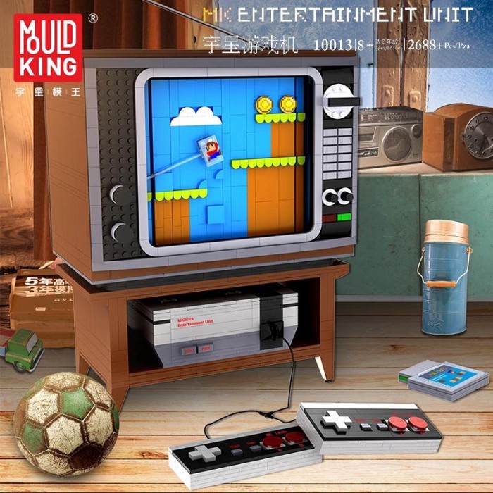 MOULD KING 10013 SUPER MARIO NES GAME CONSOLE ENTERTAIMENT UNIT BRICKS