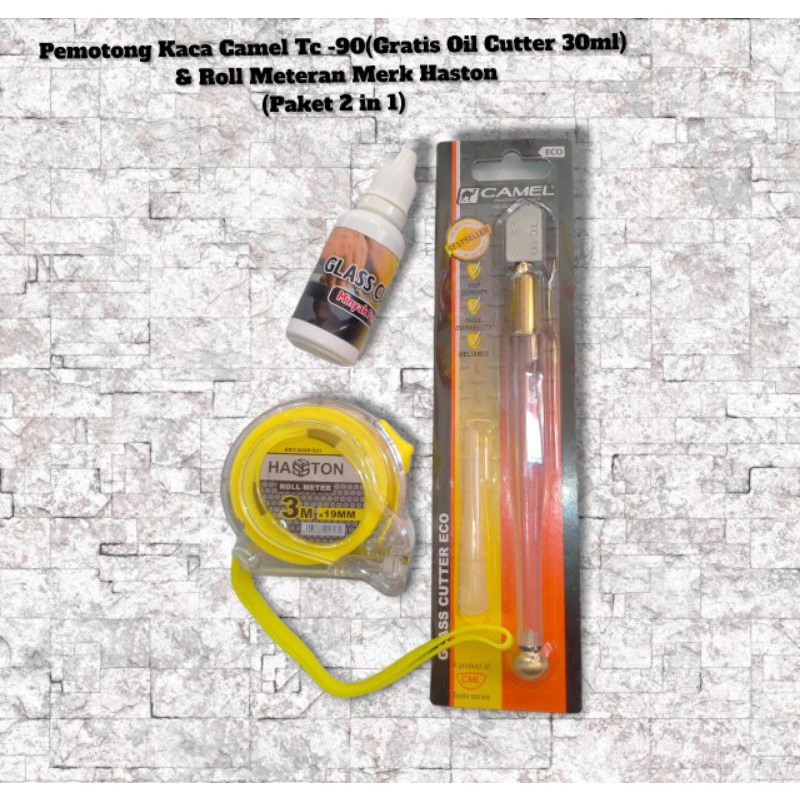 

Pemotong Kaca Stamvick & Roll Meteran Haston (Gratis oil Glass 30ml) Paket 2 in 1