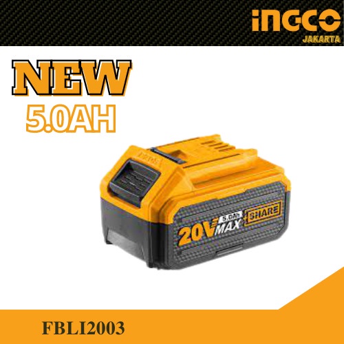 P20S Baterai Lithium Ion 20V 5.0AH INGCO FBLI2003 Batrei Cordless