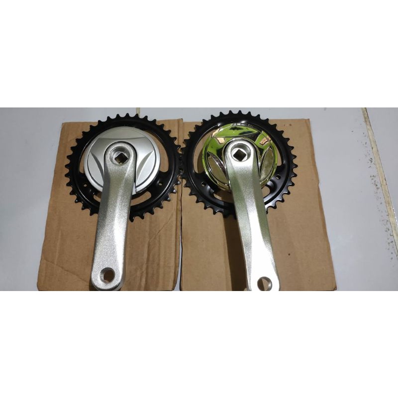 crank/piringan 36T prowell Alloy panjang arm 152 mm