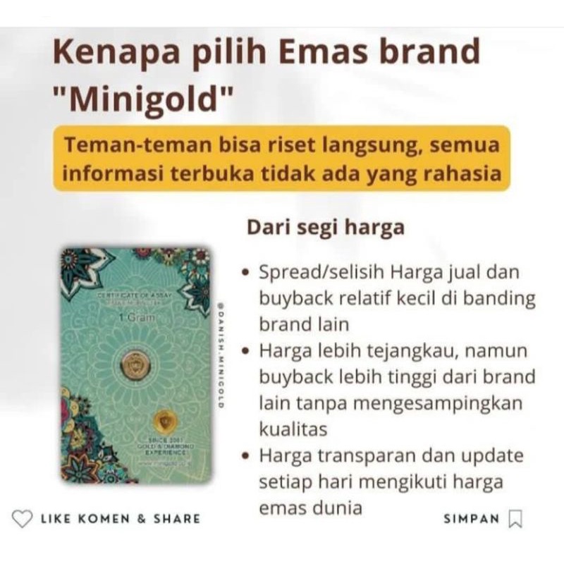 Mini Gold 1 Gram