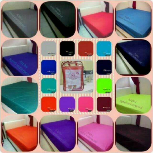 Alpha Sprei Waterproof 180X200 |Anti Air / Basah / Ompol | Bed Protector
