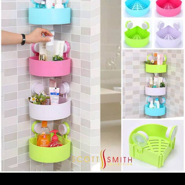 Termurah Rak Sudut Siku Serbaguna Kamar Mandi Dapur Tempel Di Dinding Tanpa Paku DkrmwKF57jo1L