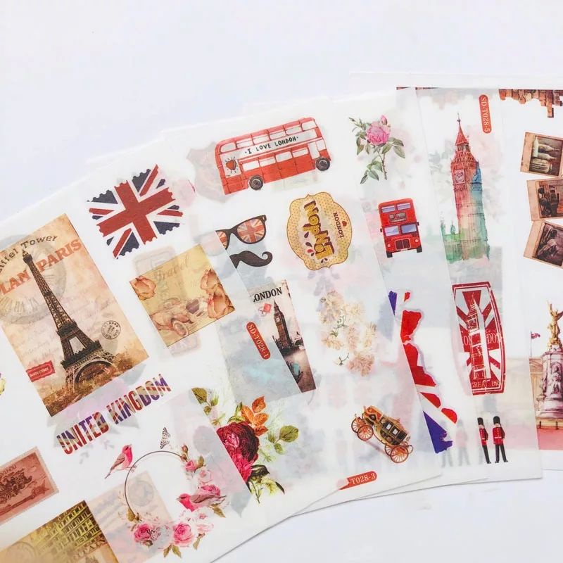 

Europe Vintage Paper Decoration Sticker DIY Scrapbooking