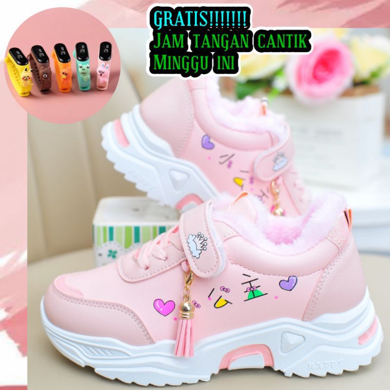 Sepatu Sneakers Anak Keren Perempuan laki-laki Sekolah Running Jogging Bermain Jalan Jalan Usia 3 4 