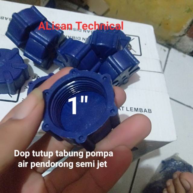 Dop drat tutup tabung pompa air otomatis Sanyo 1inch BONUS KARET SEAL