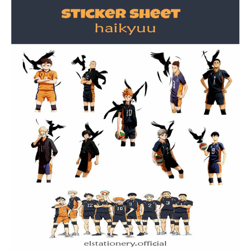 

Diary Sticker Scrapbook Haikyu Edition