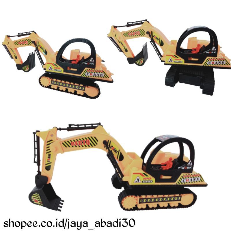 MAINAN MOBIL TRUCK EXCAVATOR GARUK KUNING BP8731