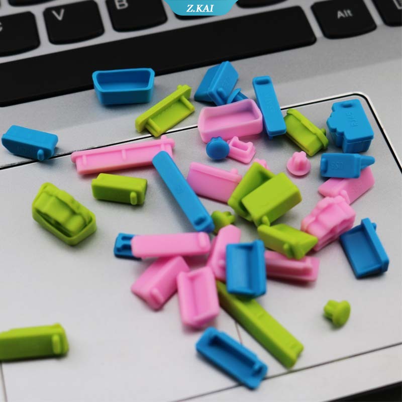 16pcs / set plug Silikon cover port usb Komputer / laptop Anti Debu (ZK)