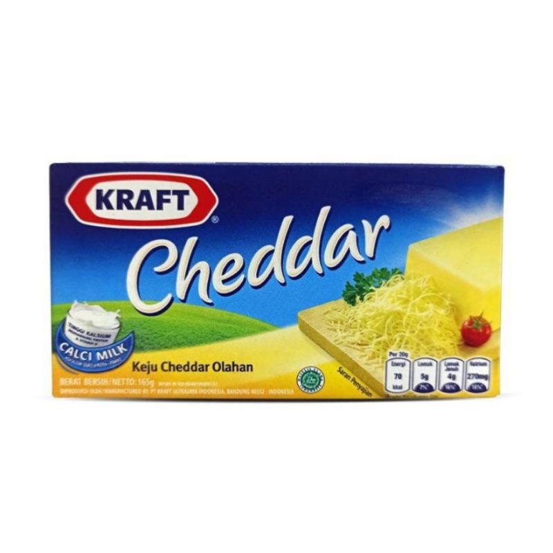 

Keju kraft cheddar 165 gram