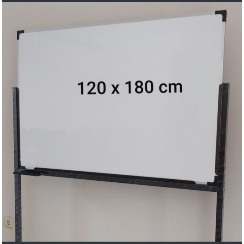 

whiteboard standing papan tulis + kakinya 120 x 180 cm