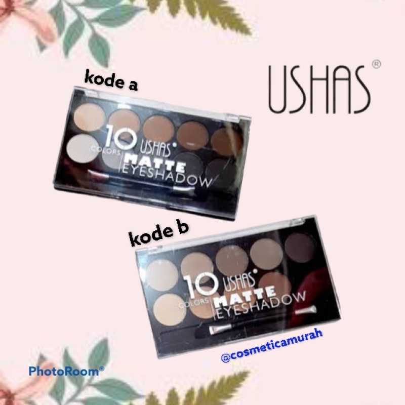 ushas eyeshadow palette lengkap isi 10 murah / ushas eyeshadow pallete lengkap 10 warna