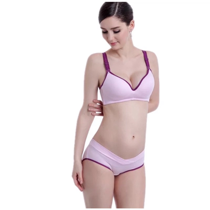 BRA SET (BS73) PREMIUM BAHAN RAJUT SPANDEX SUPER SOFT PAKAIAN DALAM WANITA BRA DENGAN PANTY