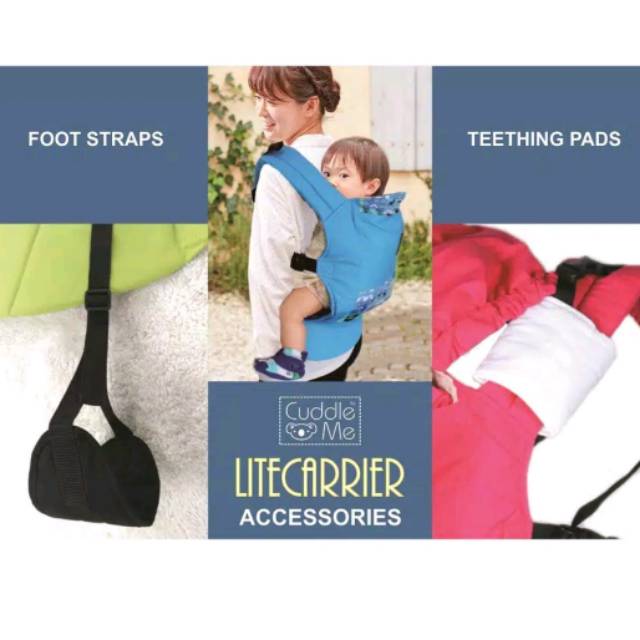 Foot strap dan teething pad lite carier cuddle me