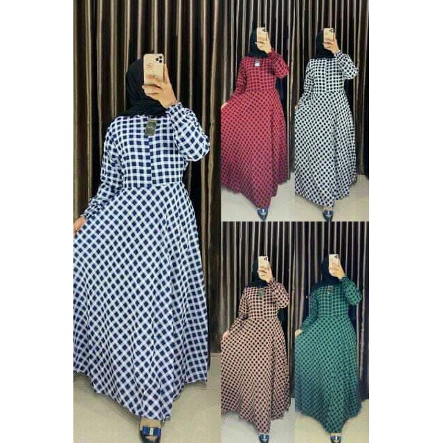 LANGSUNG KIRIM Gamis Mayung Monalisa  kotak Terbaru &amp; Termurah / Gamis saku