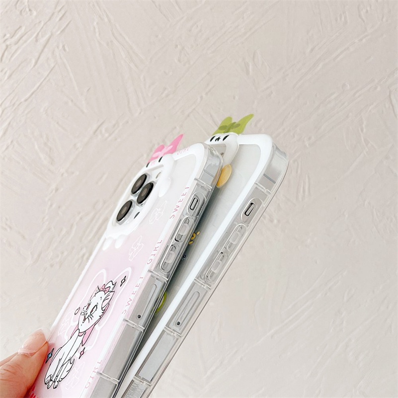 Soft Case Pelindung Bahan TPU Motif Kartun Monster Kecil Untuk iPhone 14 13 12 11 Pro Max X Xr Xs Max 7 8 6 6s Plus SE 2020