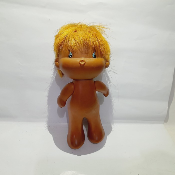 Boneka Karet Jadul Baby Bayi Imut Ukuran Sedang Ukuran 15 cm Langka