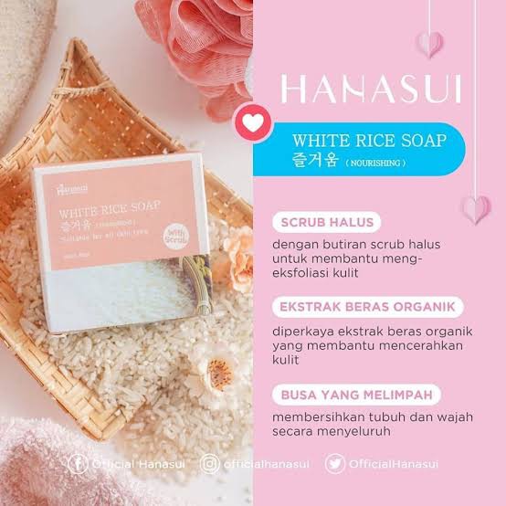 Sabun  beras wajah muka pria wanita glowing cuci pemutih  pembersih batang