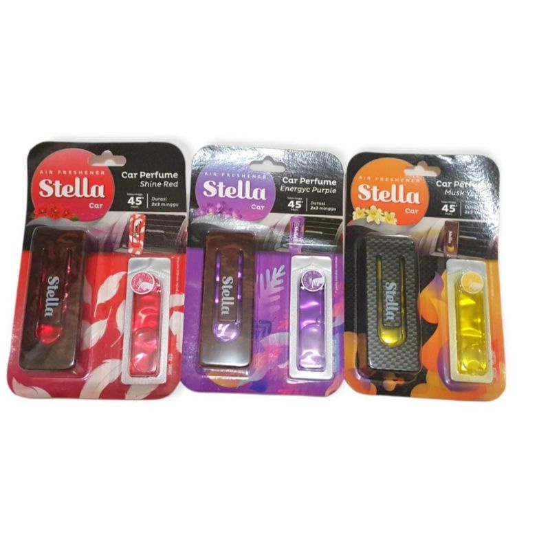 stella car parfum 1set &amp; refill 8ml