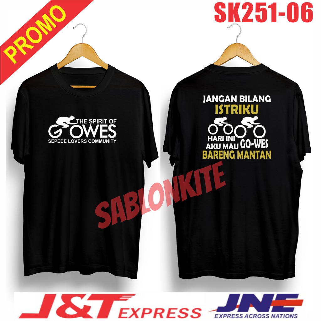 MURAH!!! KAOS GOWES SEPEDA SK251 BAHAN COMBED 30S