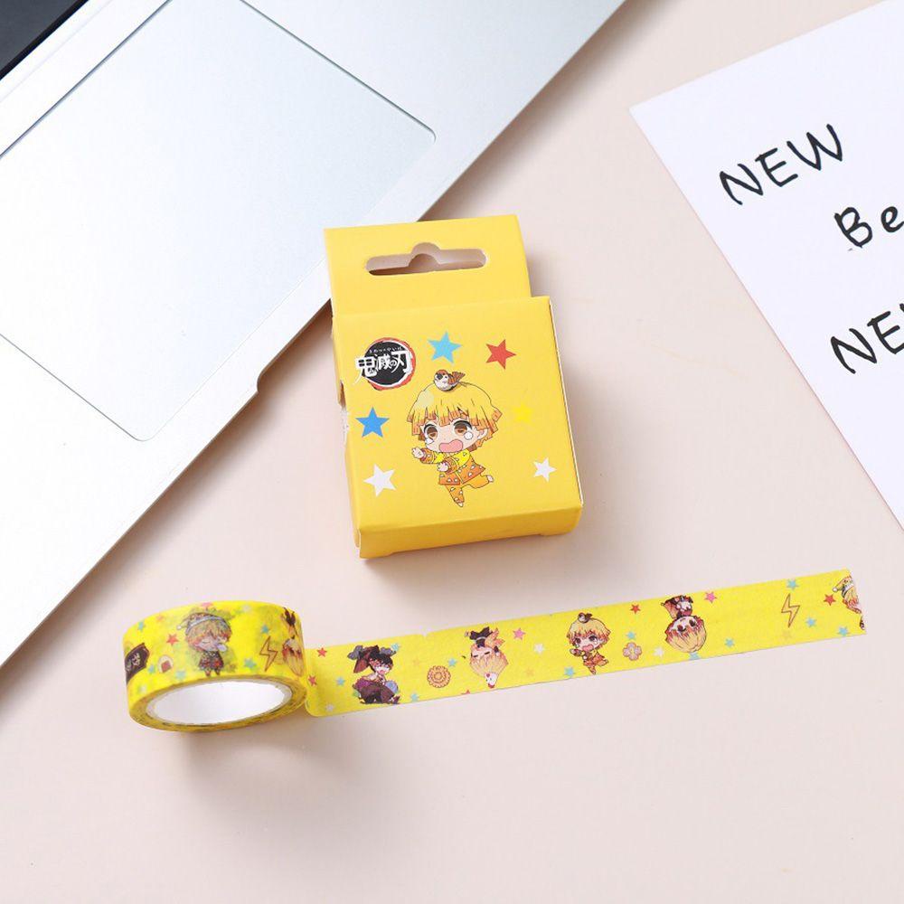 Pineapple Demon Slayer Washi Tape Perlengkapan Sekolah Laptop Foto Stationary Journal Diary Label