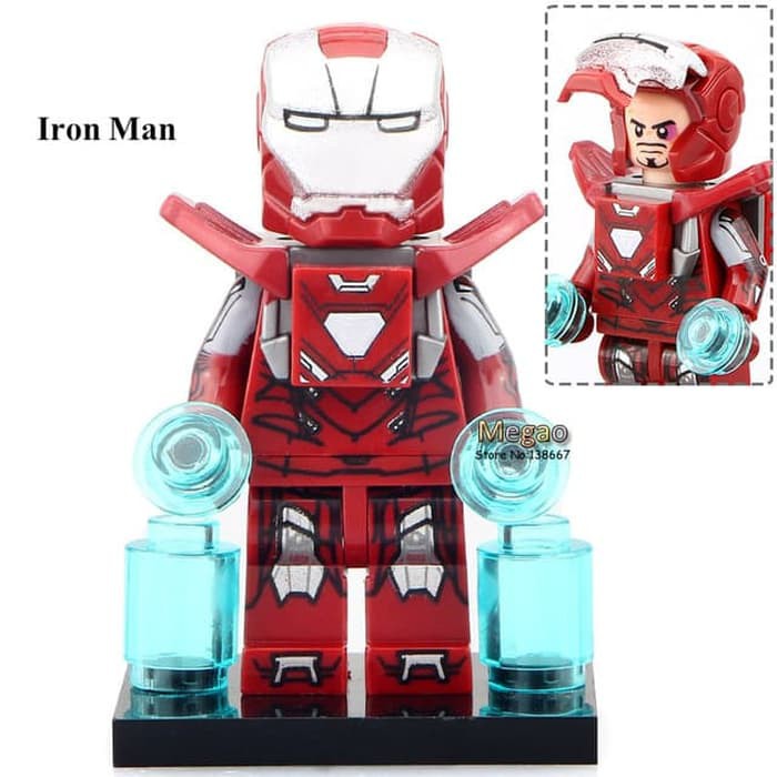 PROMO MURAH Lego Iron Man MK 33 Minifigure Avengers Super Hero Bootleg DISKON