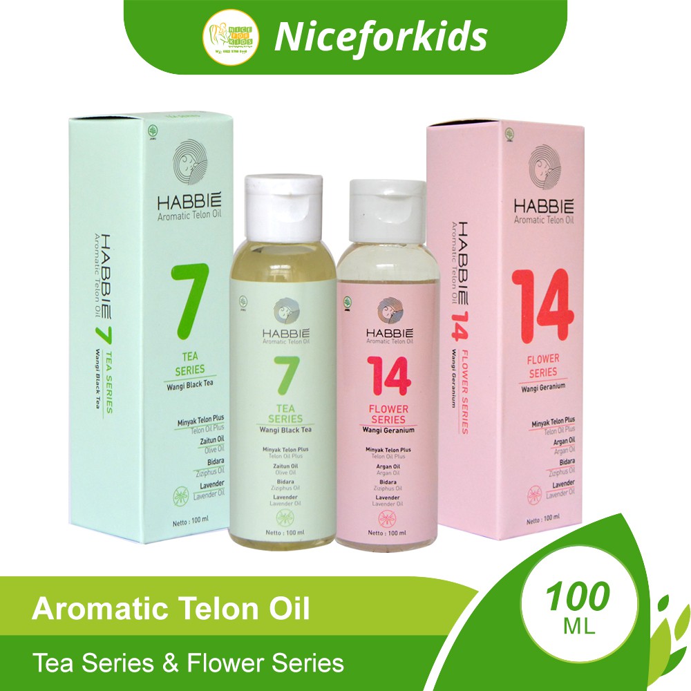 Habbie Minyak Telon Aromatic Tea Series &amp; Flower series Minyak Telon Bayi