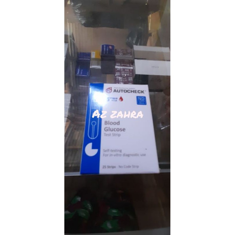 autocheck blood glucose 25 strip test