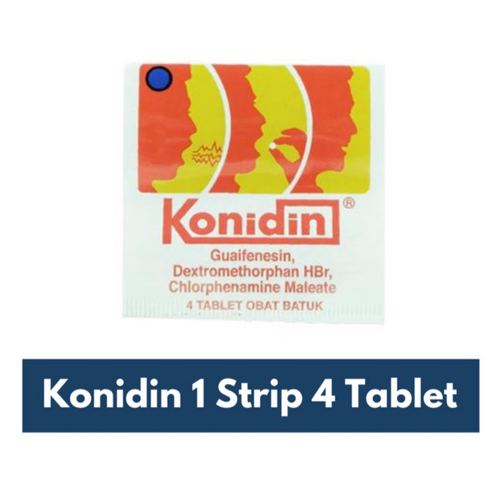 Konidin Tablet Strip isi 4 Obat Batuk Original Konimex