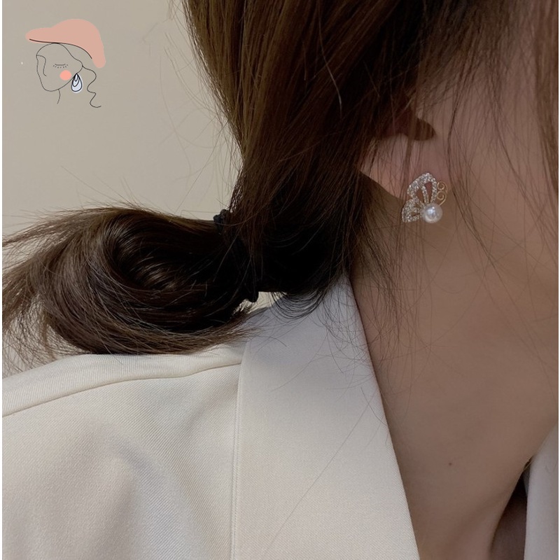 Anting Stud 925 Silver Model Menjuntai Untuk Wanita