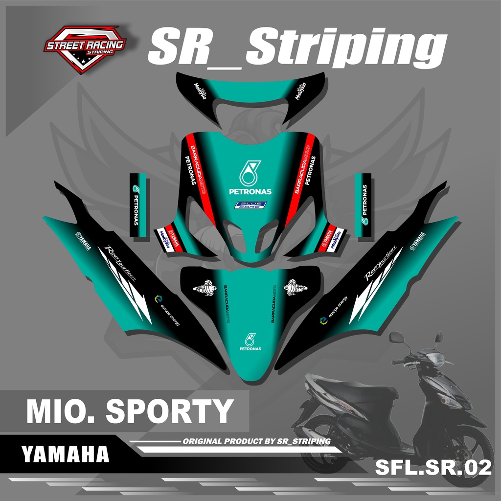 Sticker Decal Full Body MIO SPORTY - Sticker Decal MIO SPORTY Motif Petronas. SFL.SR.02