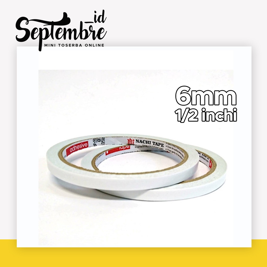 

Double Tape Nachi 6mm Doubletape Nachi 1/2 Inch Double Tape Kecil 6mm
