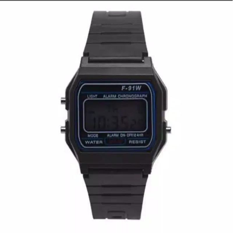 (Cod)Jam Tangan Pria/Wanita Casio F91W Strap Rubber Murah(Dikirim Dari Jakarta)